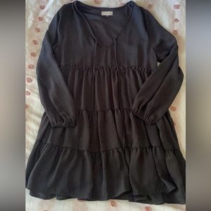 Altar’d State Black Long Sleeve Dress. Size small